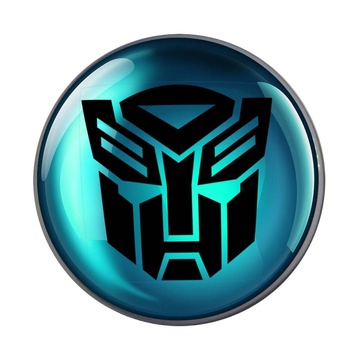 CALCO AUTOBOTS LOGO AZUL 3D