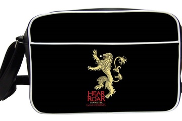 HEAR ME ROAR LANNISTER BOLSO BANDOLERA NEGRA GAME OF THRONES